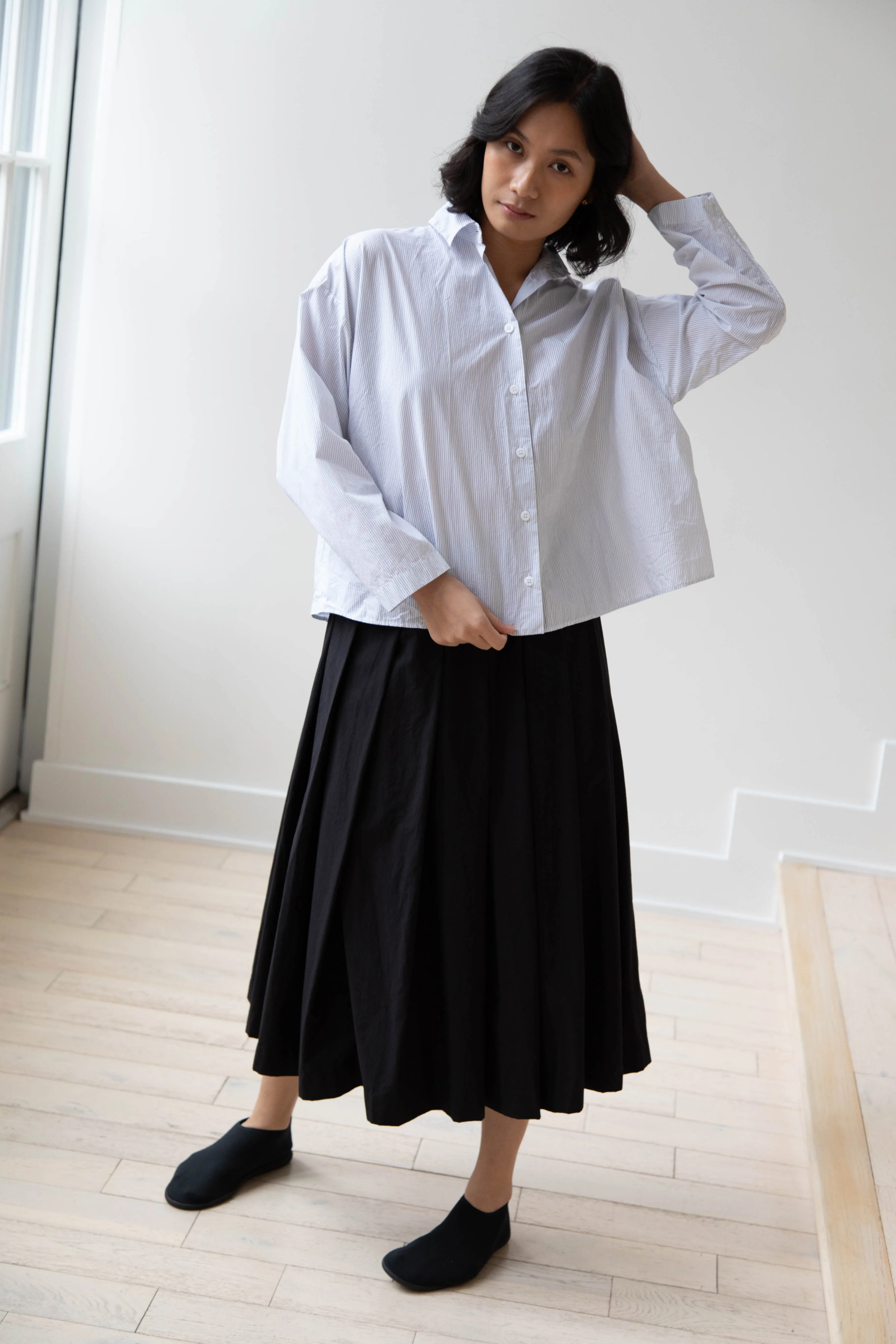 Bergfabel | Matilde Skirt in Black Cotton