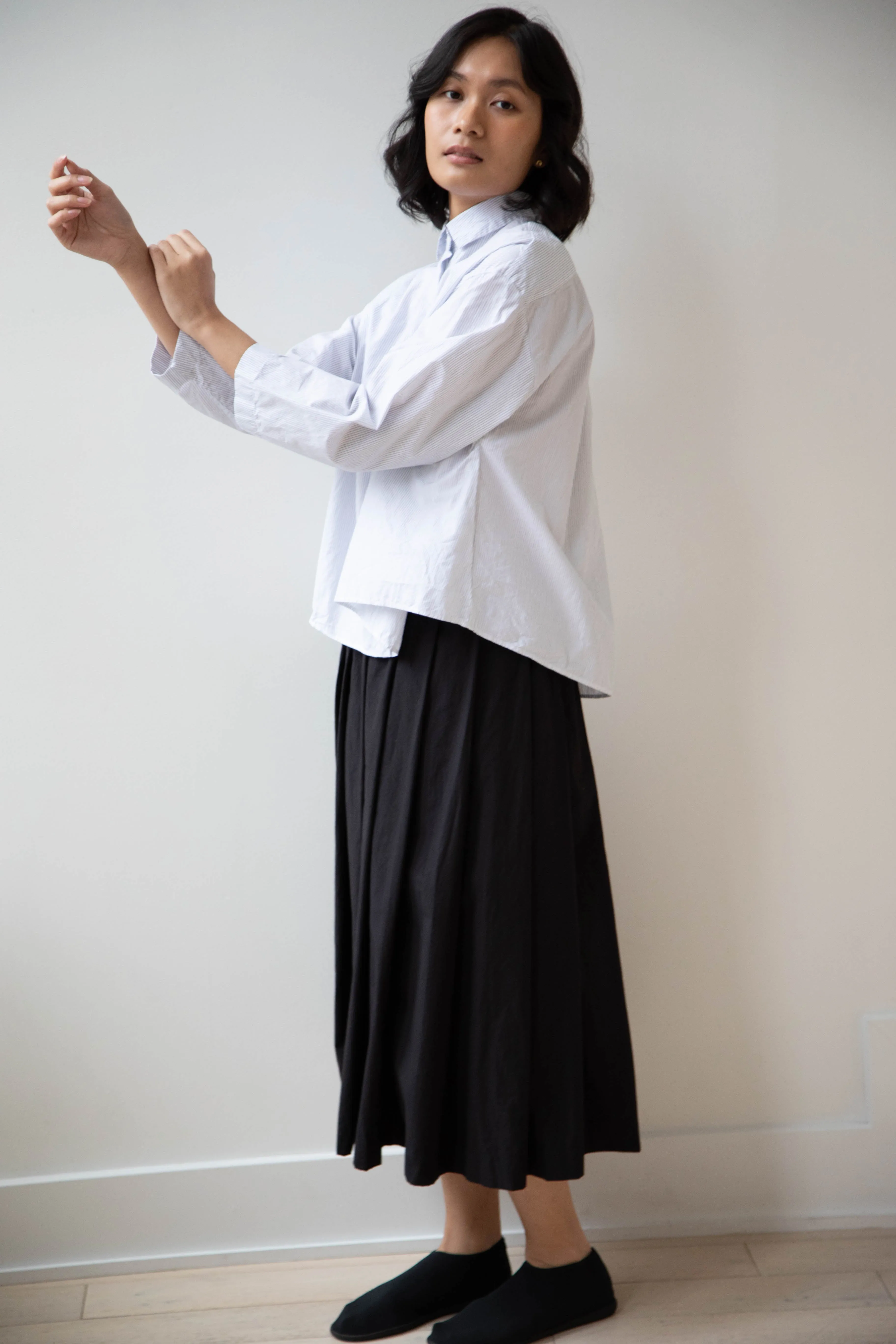 Bergfabel | Matilde Skirt in Black Cotton
