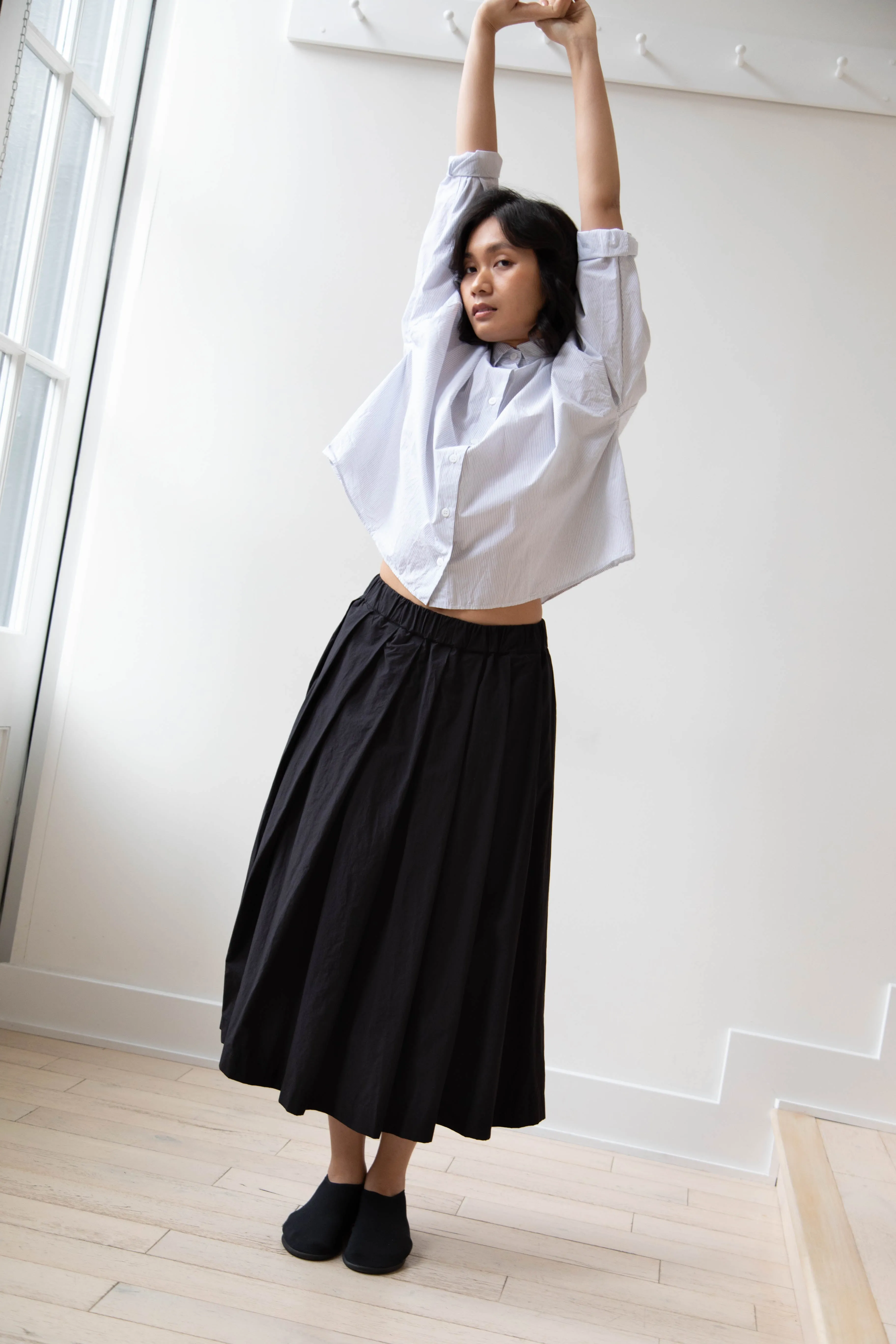 Bergfabel | Matilde Skirt in Black Cotton
