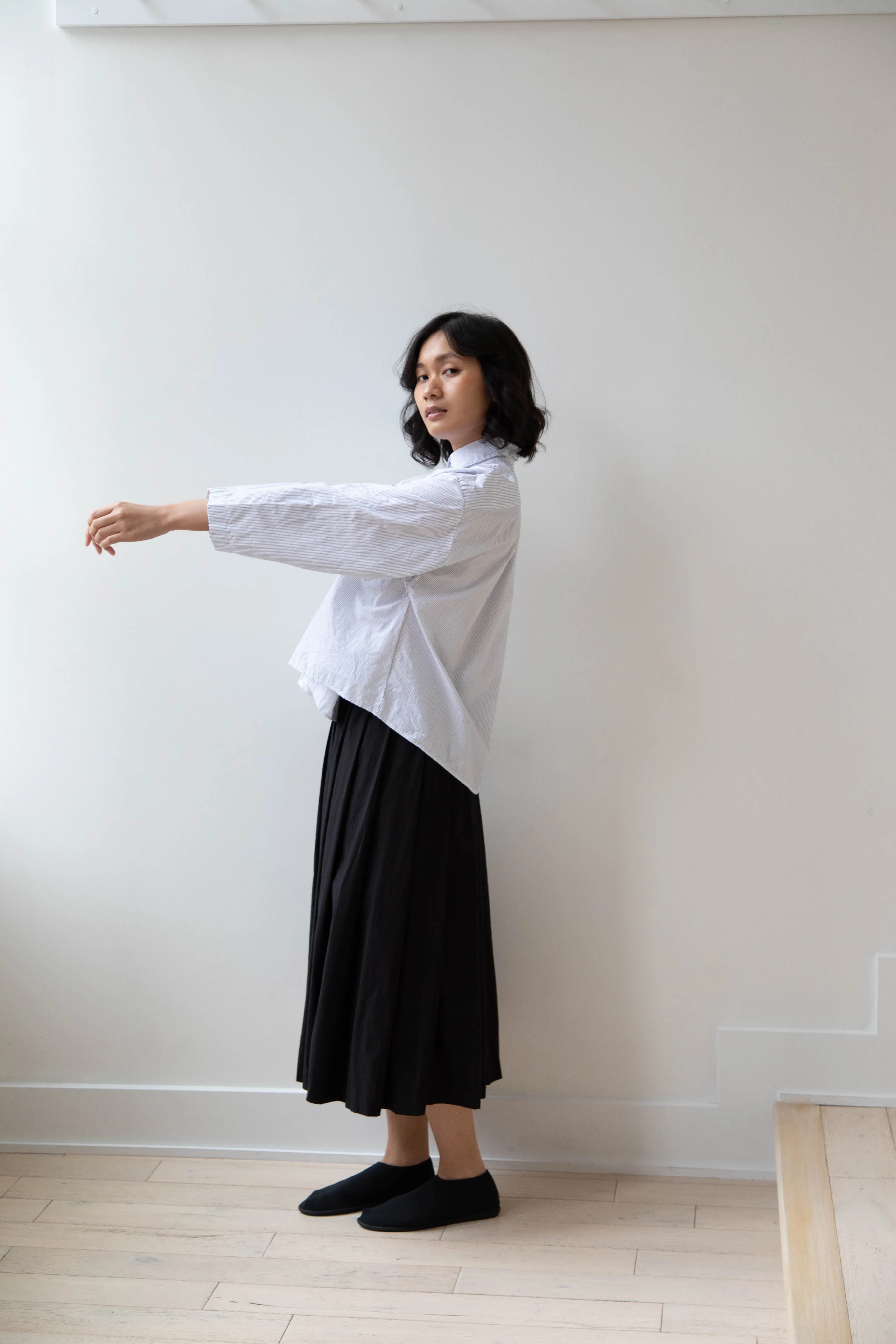 Bergfabel | Matilde Skirt in Black Cotton