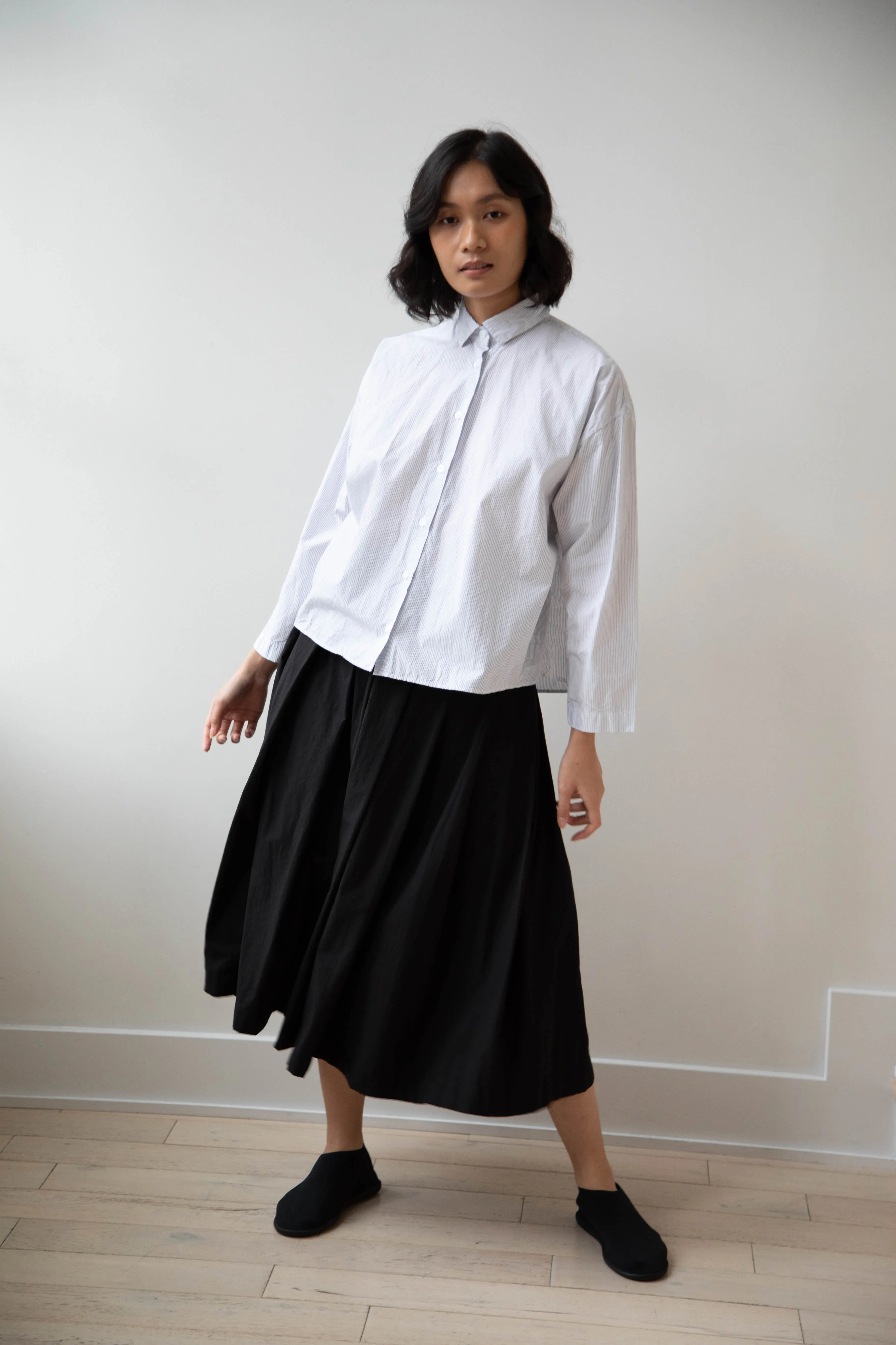 Bergfabel | Matilde Skirt in Black Cotton