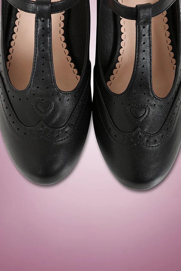 Betty Brogues in Black