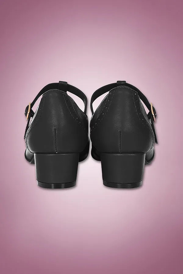 Betty Brogues in Black