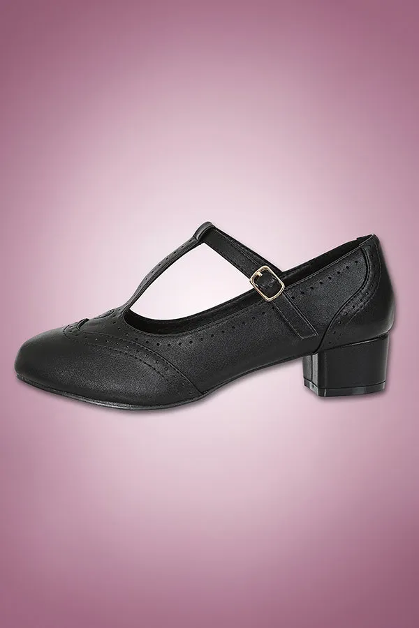 Betty Brogues in Black