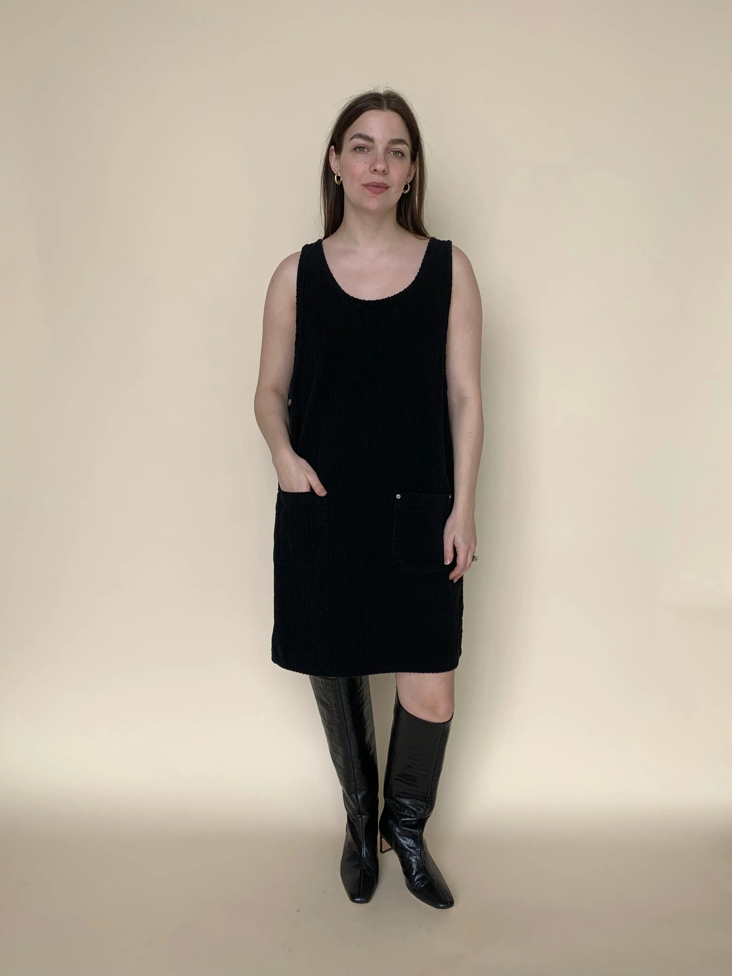 Black corduroy jumper
