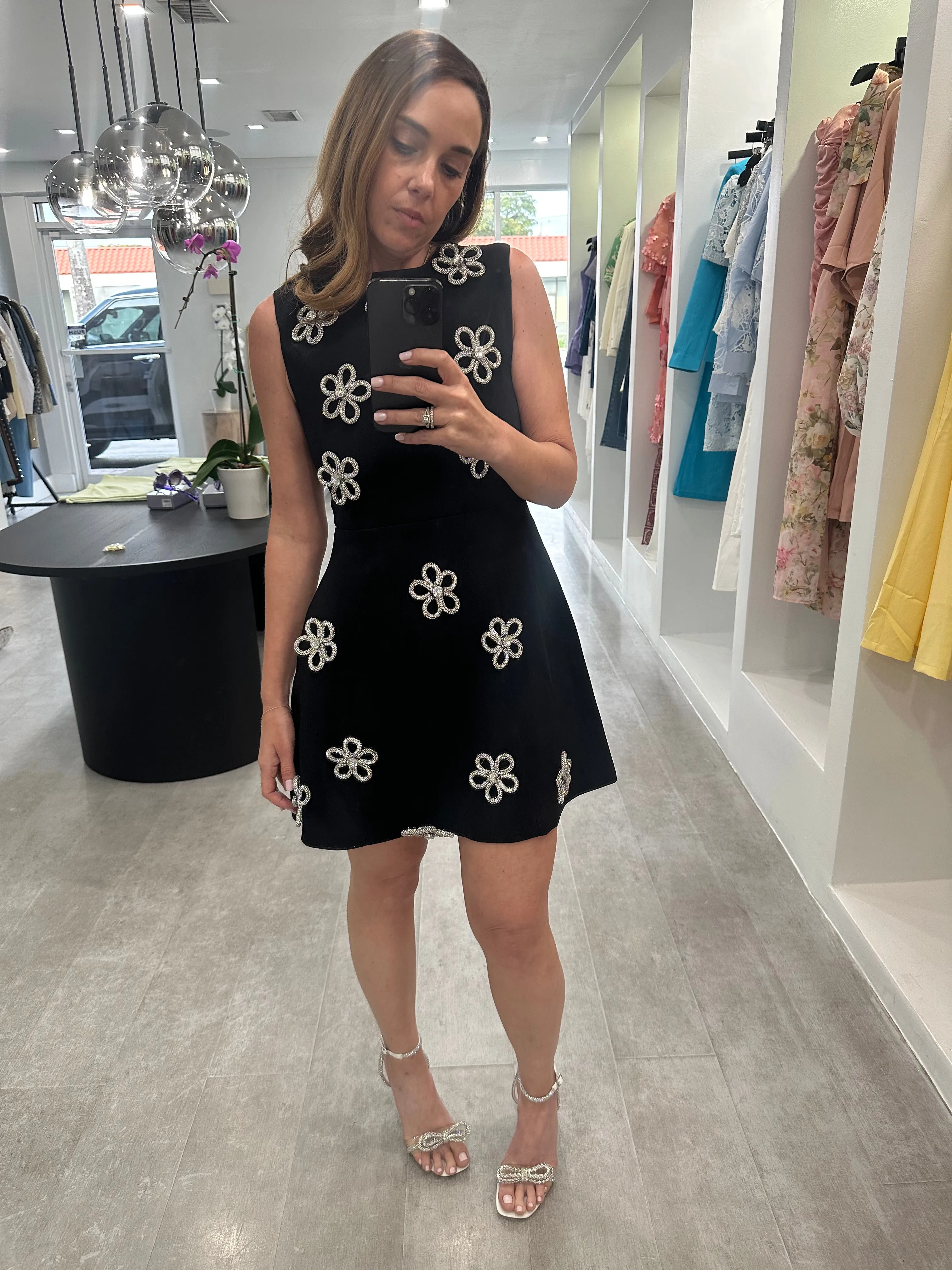 BLACK FLOWER DRESS