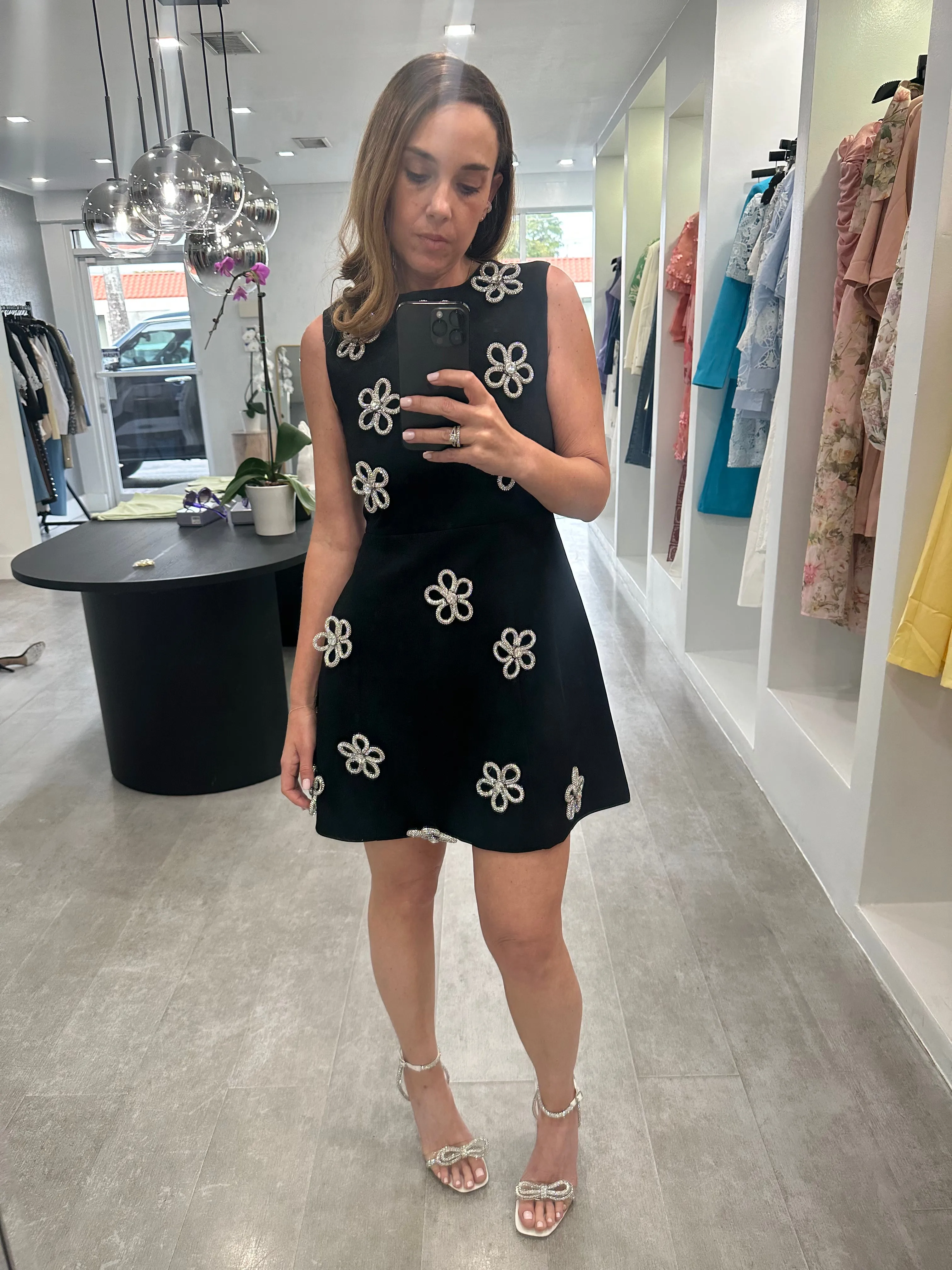 BLACK FLOWER DRESS