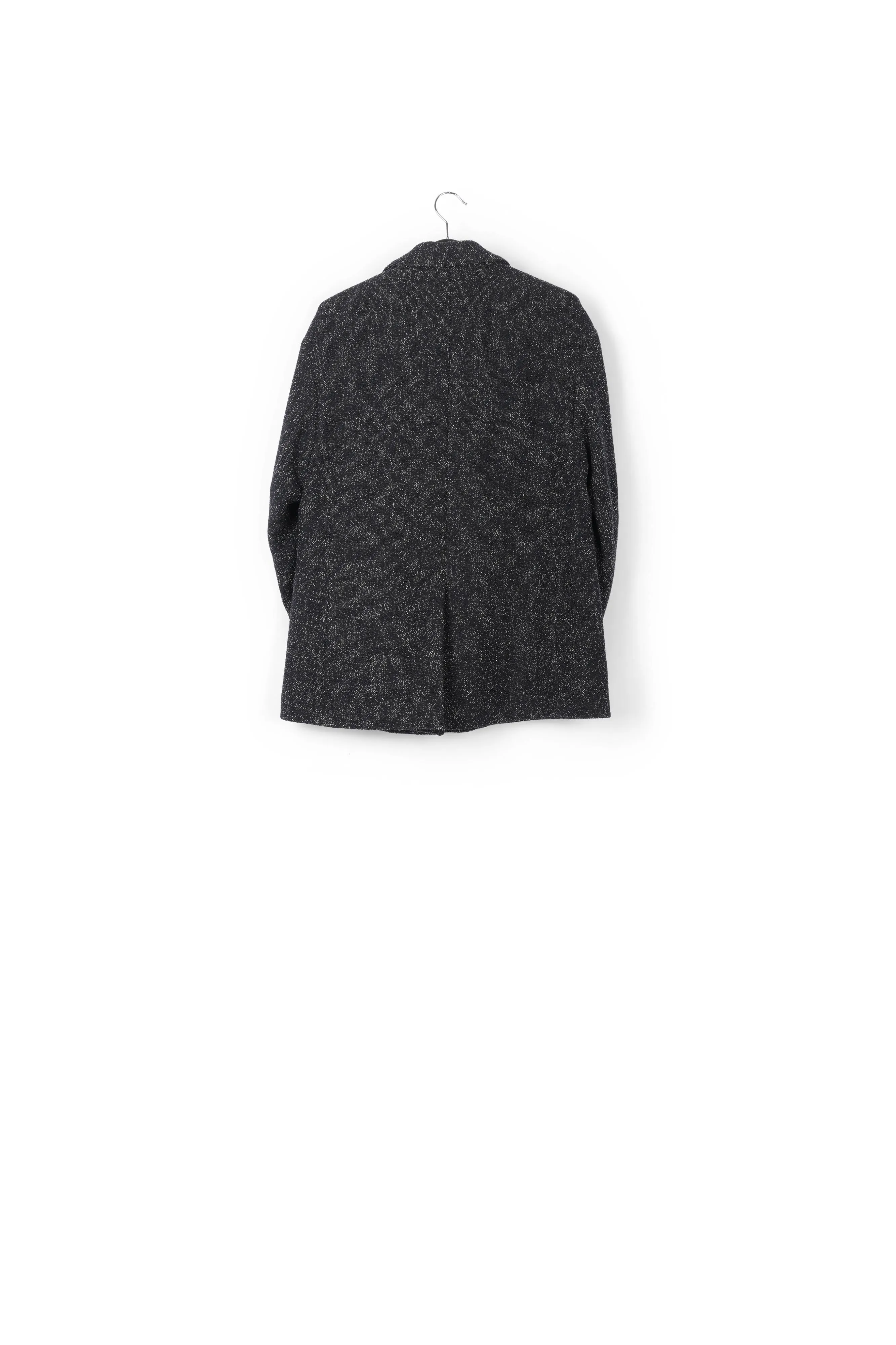Black oversized bouclé blazer