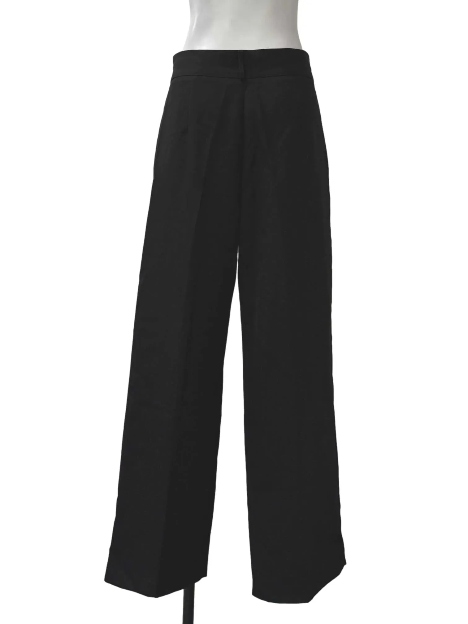 Black Straight Cut Culottes
