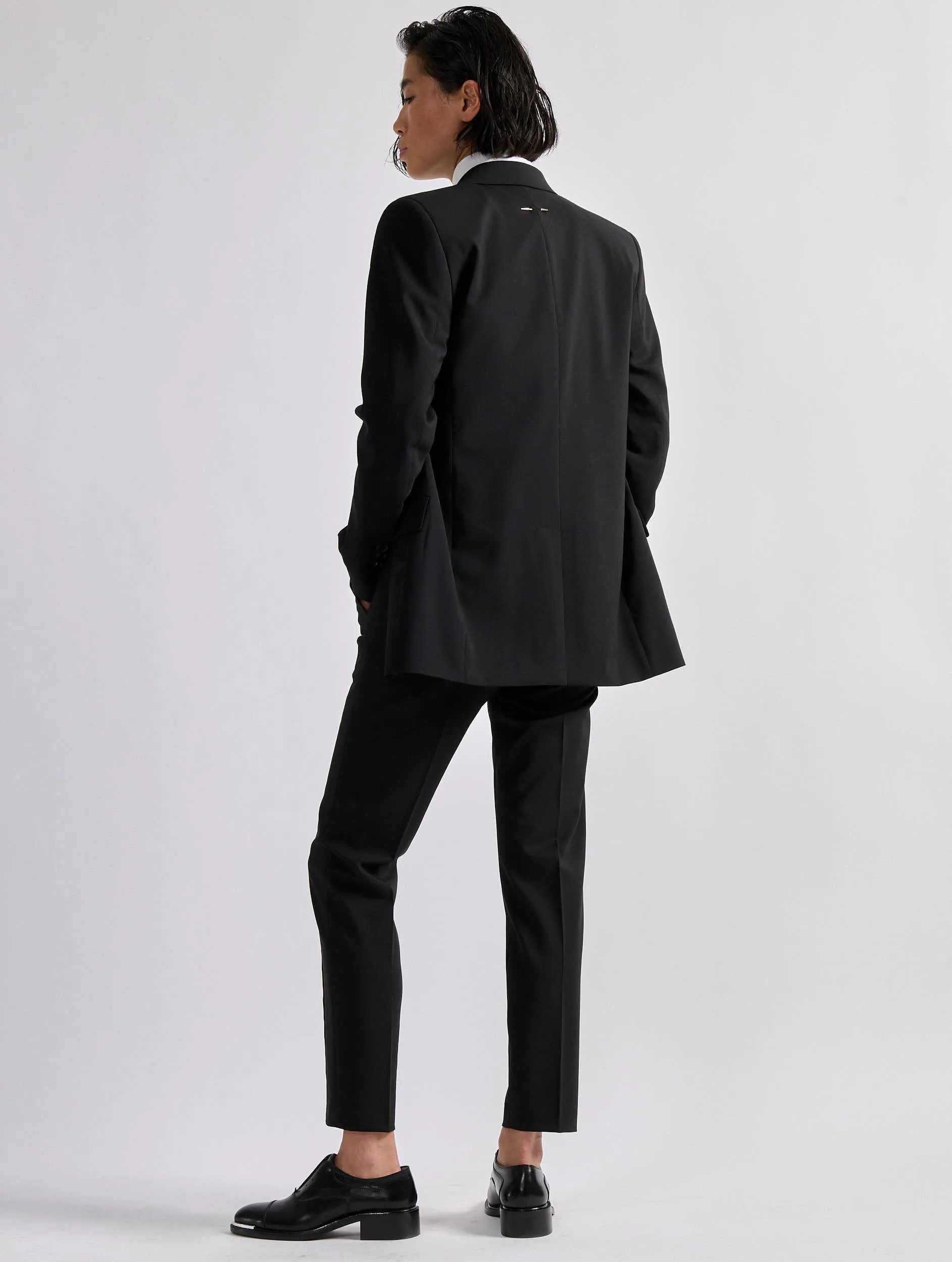 Black stretch wool Roxy trousers
