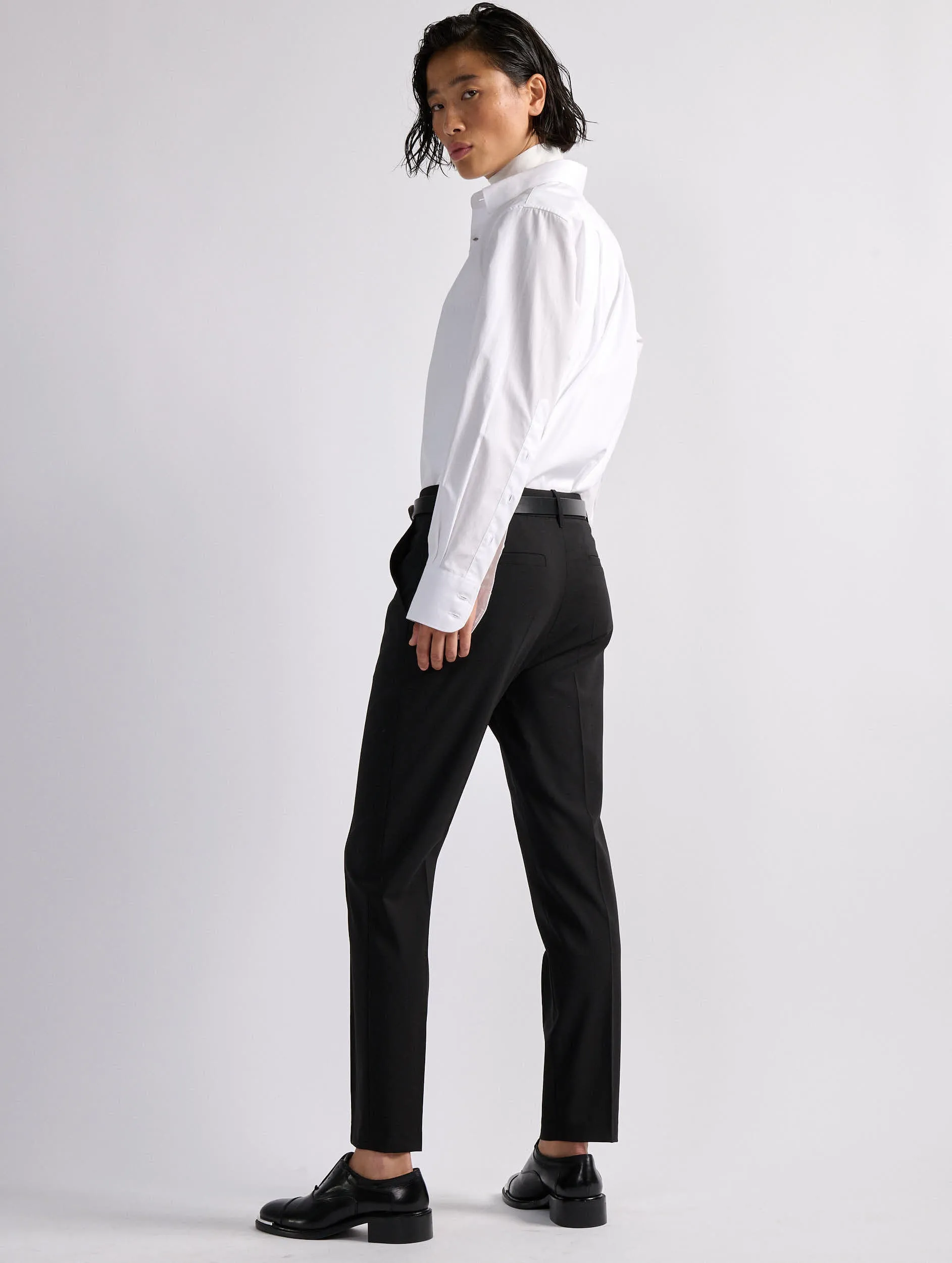 Black stretch wool Roxy trousers