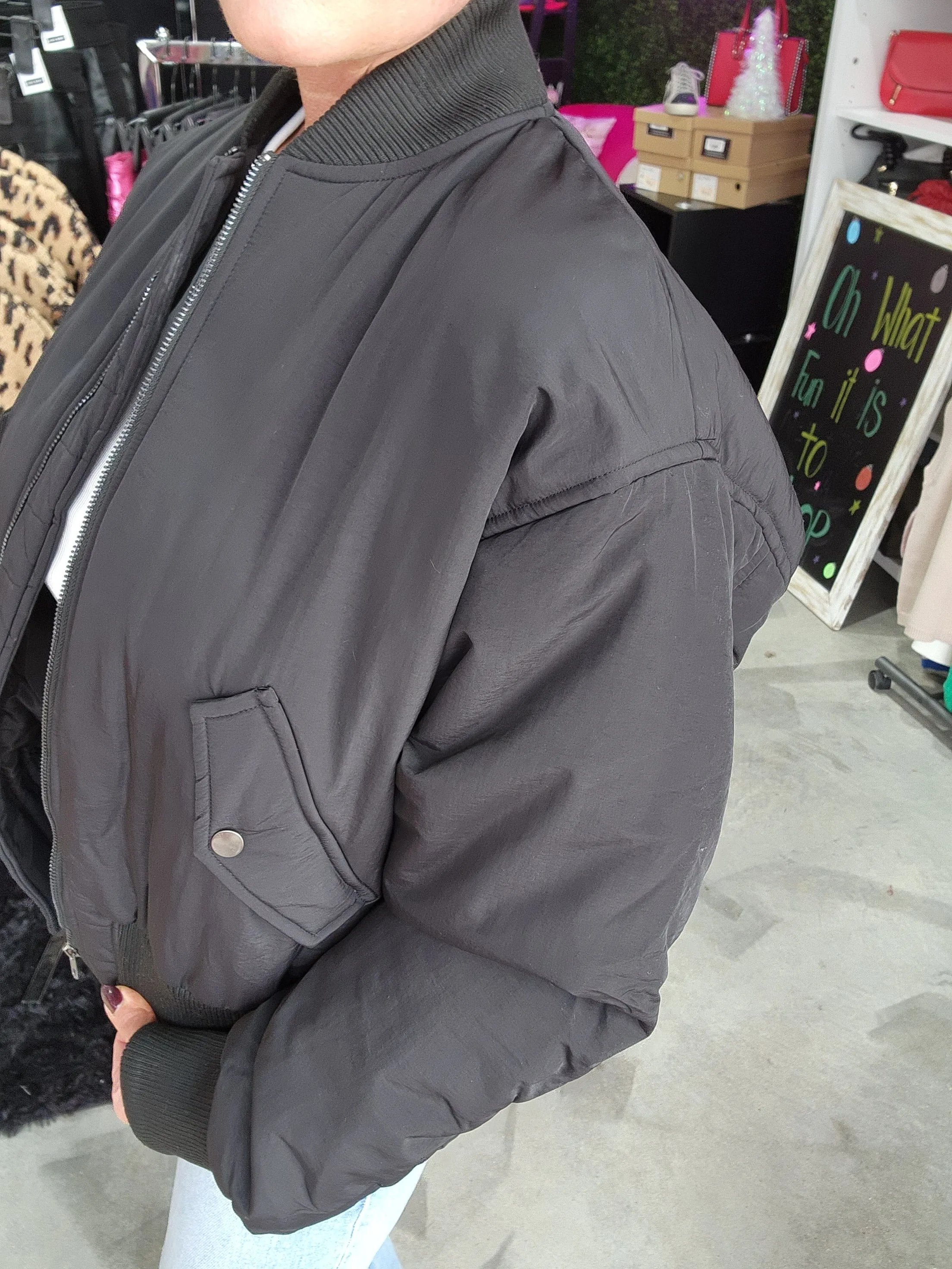 Blackout Bomber Jacket
