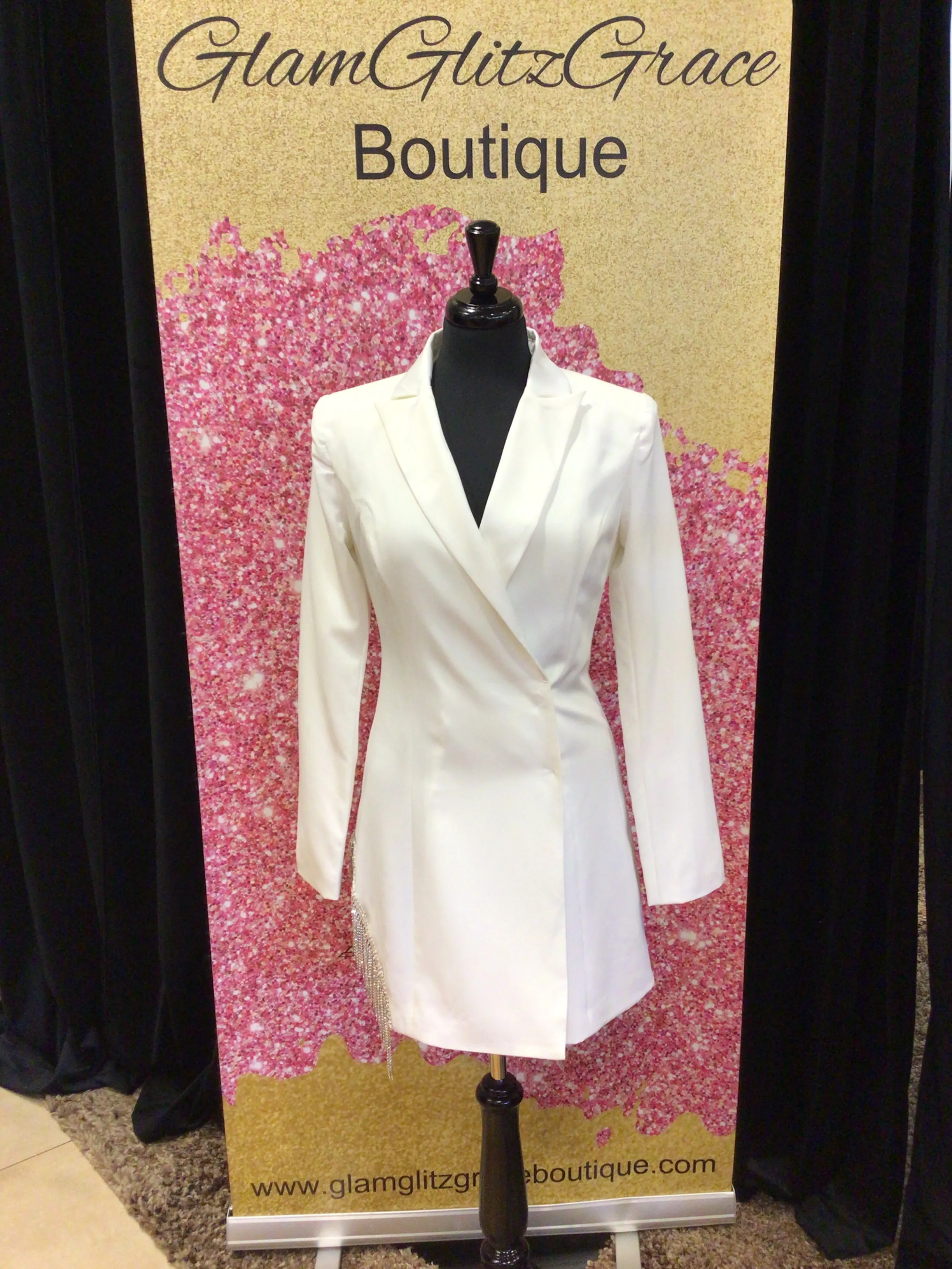 Blazer Dress With Bling On One Side