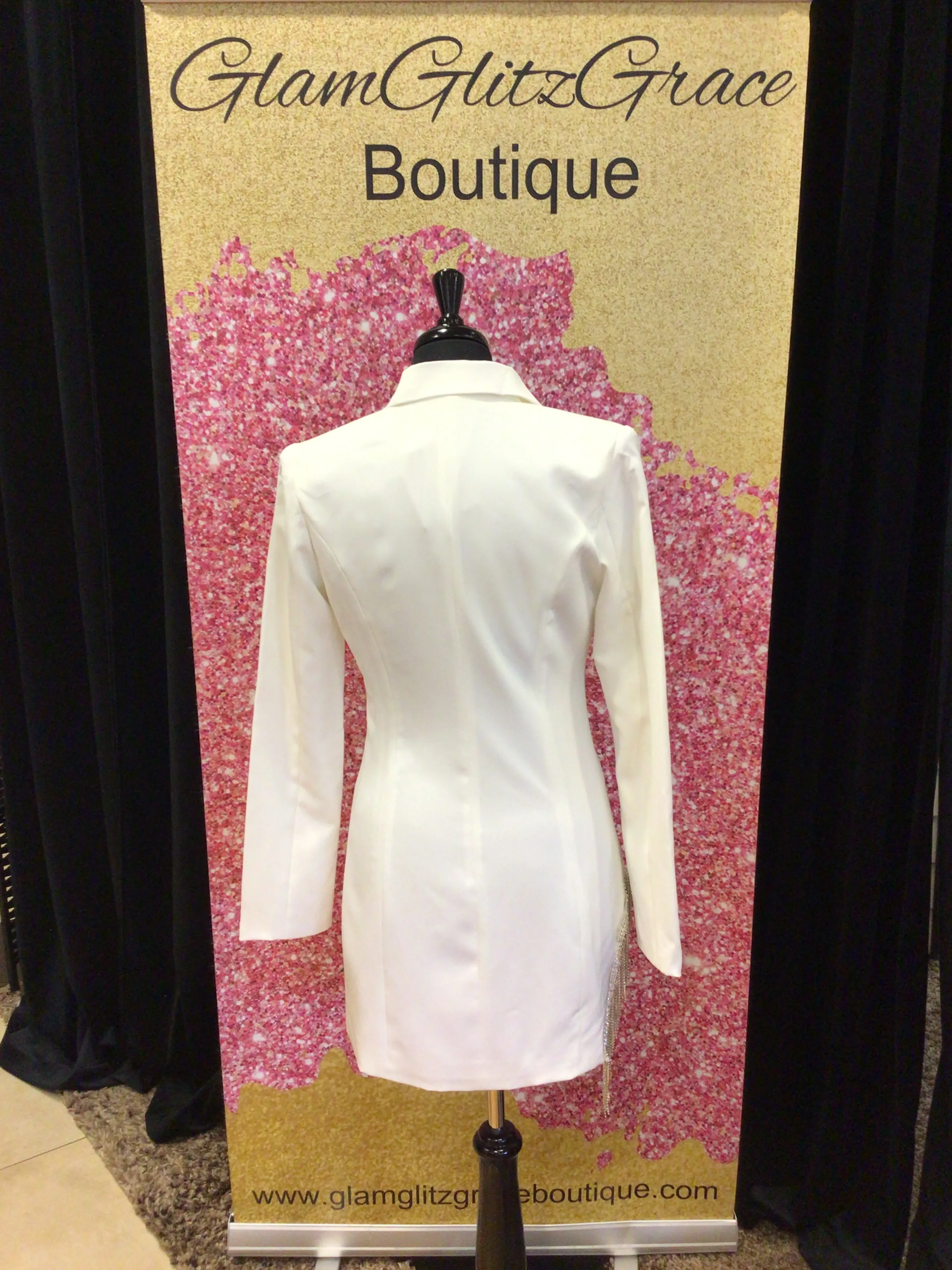Blazer Dress With Bling On One Side