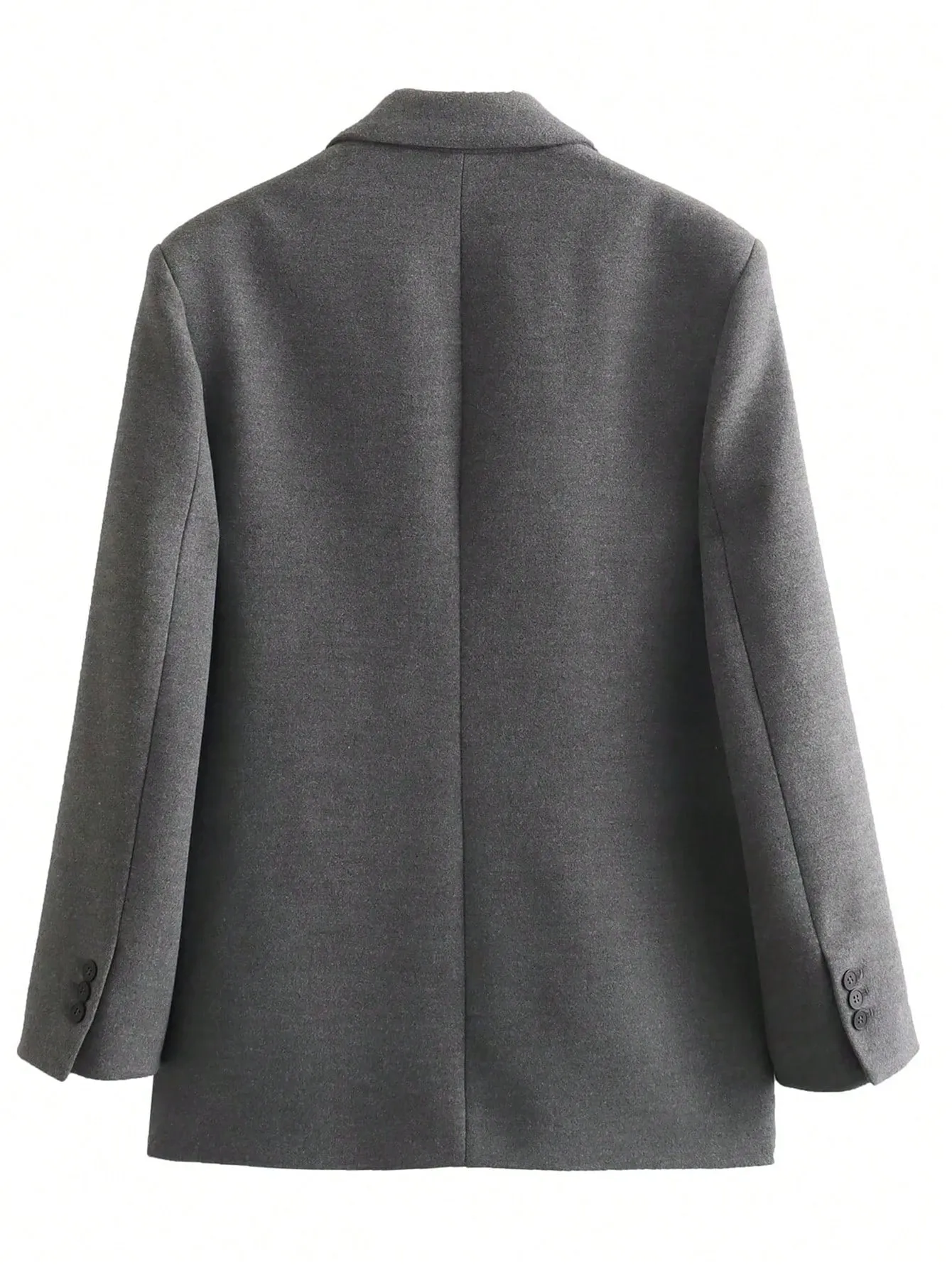 Blazer gris informal para mujer