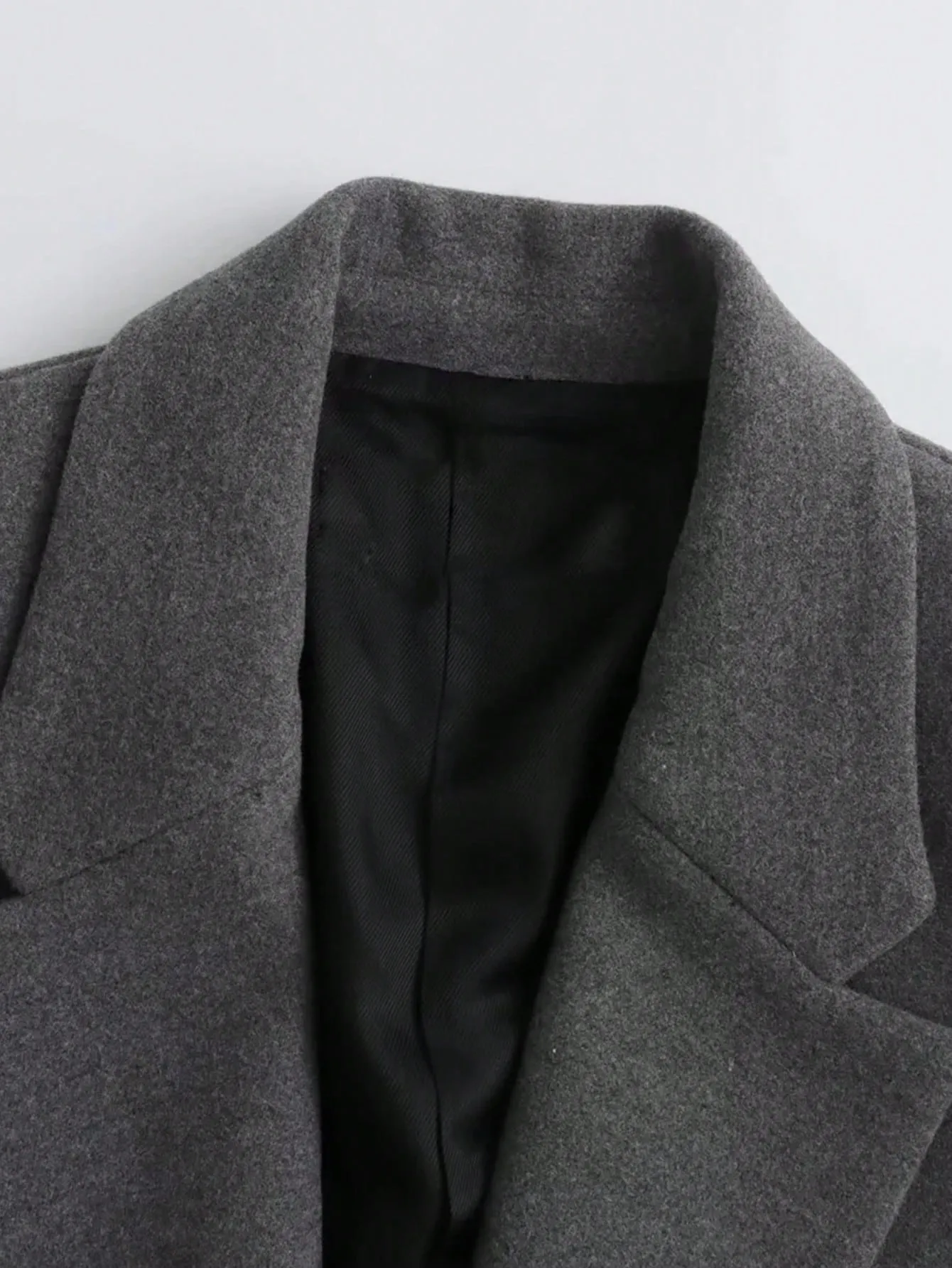 Blazer gris informal para mujer