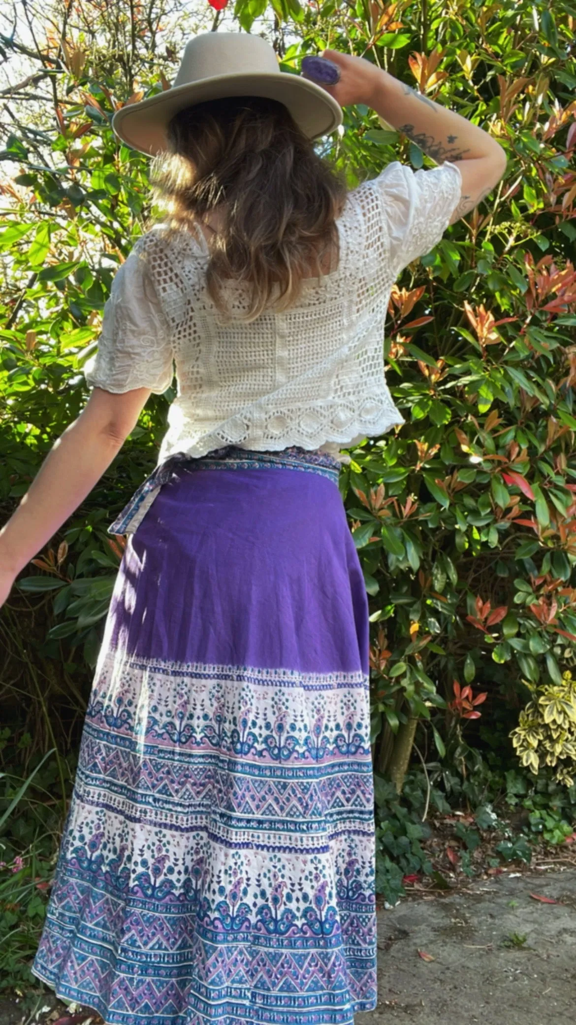 Blockprint Wrap Skirt