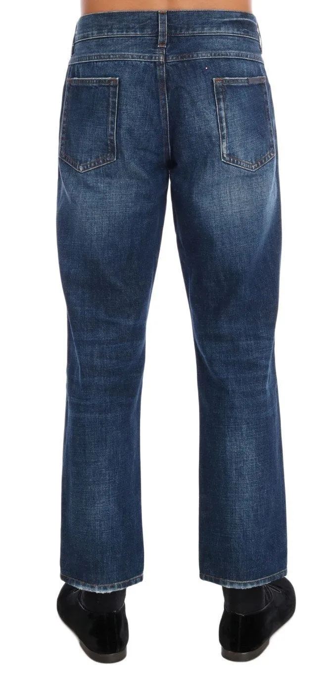 Blue COMFORT Straight Jeans