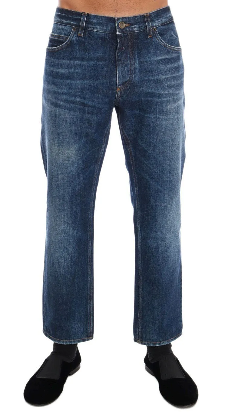 Blue COMFORT Straight Jeans