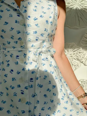 Blue/White Picinic Floral Mini