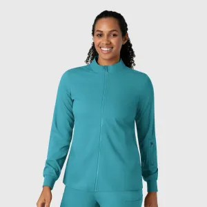 Boundless 8151 Warm Up Scrub Jacket Teal