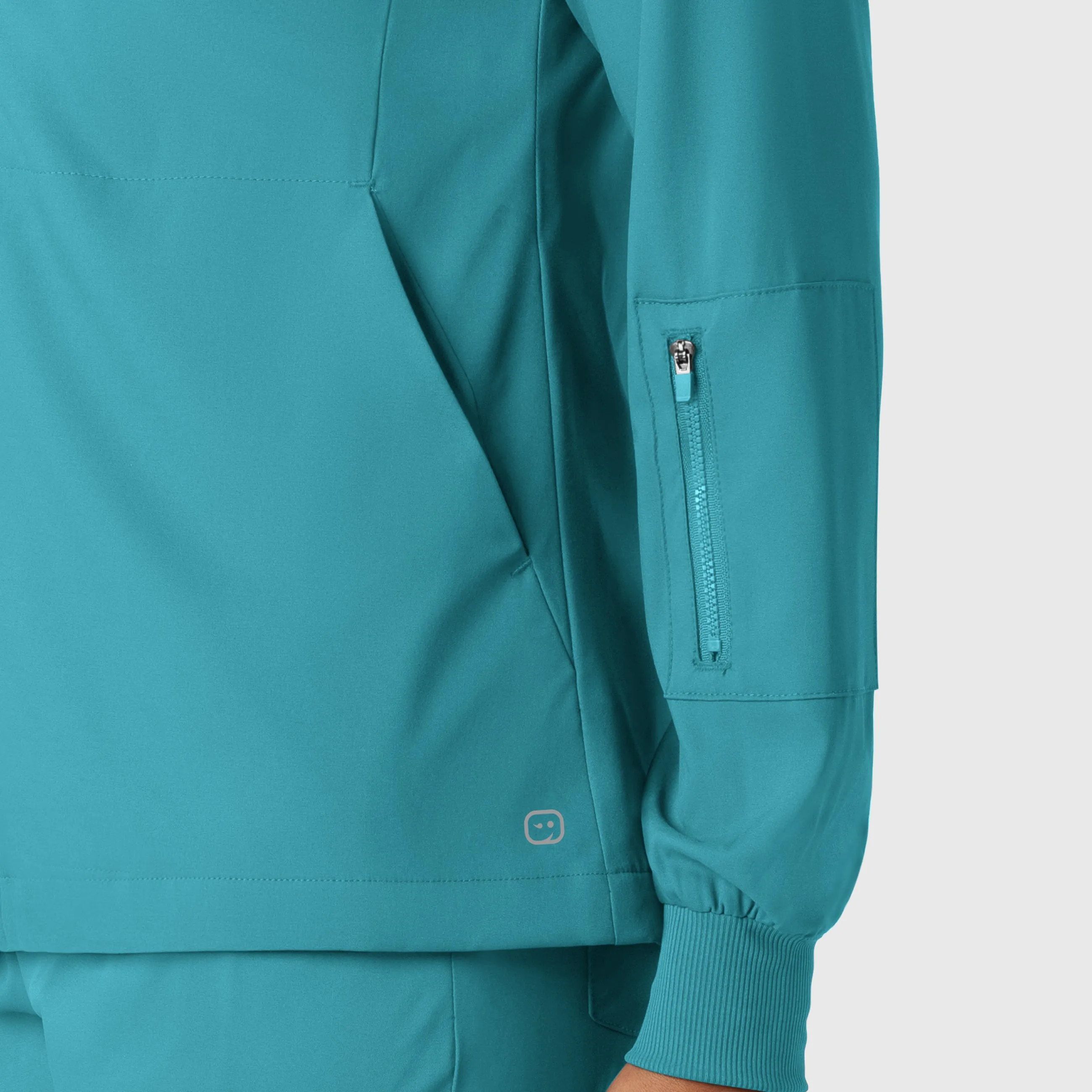 Boundless 8151 Warm Up Scrub Jacket Teal