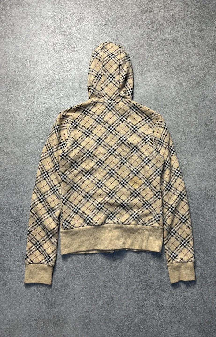 Burberry Nova Check Printed Hooded Zip-Up Jacket