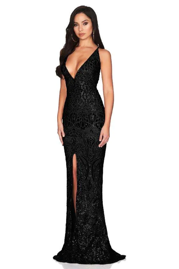 BUY IT NOOKIE Shanina Plunge Gown (Black)
