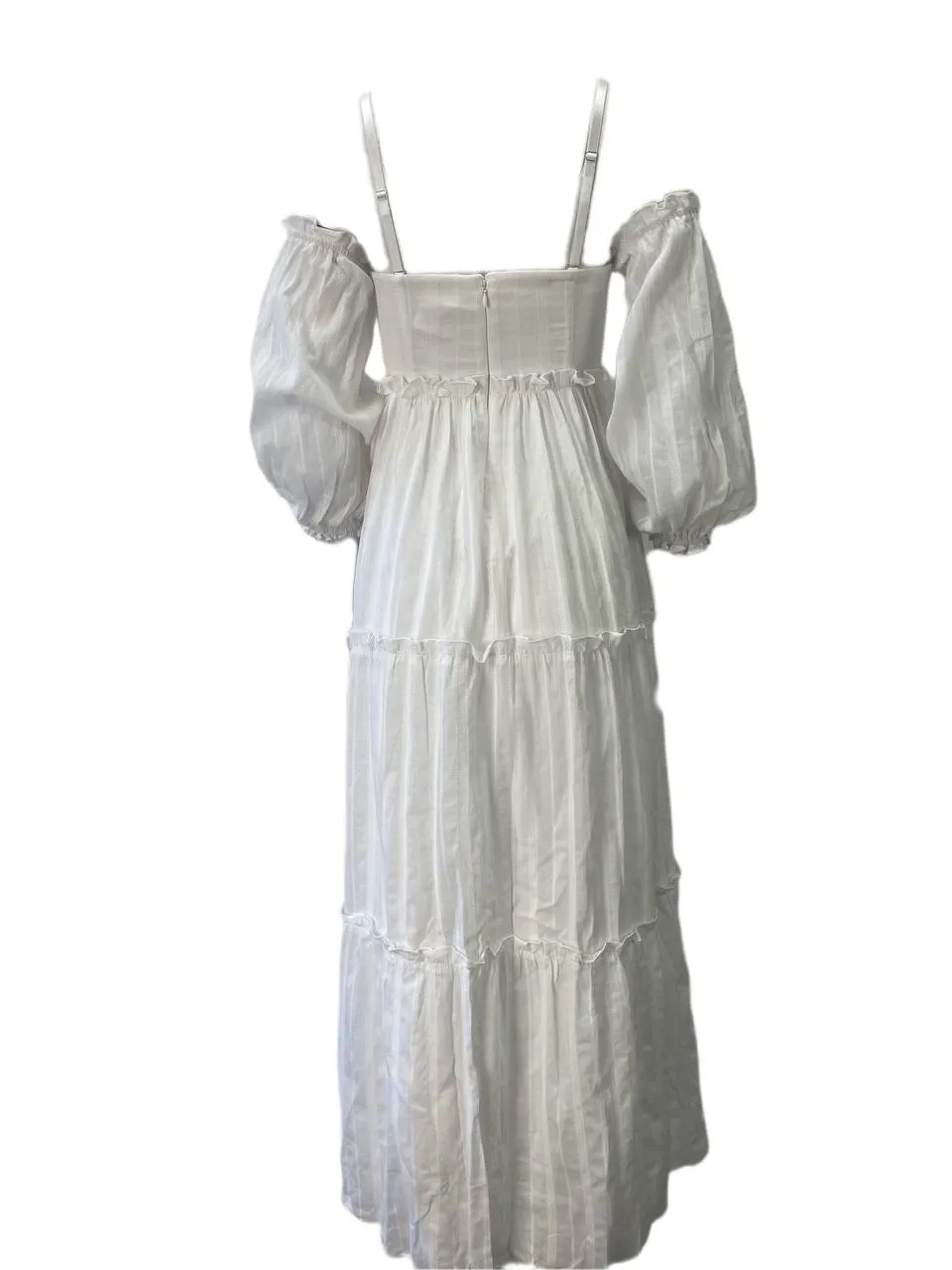 CAMI Women's White Corset Square Neck Dress #121 XS NWT