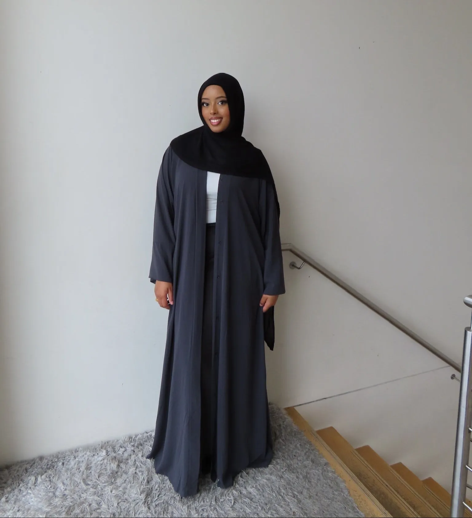 Camila Button Abaya