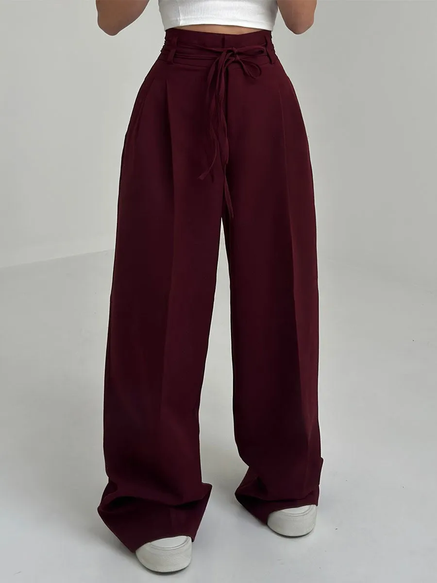 Camilla - High-Waisted Pants with Wide Legs