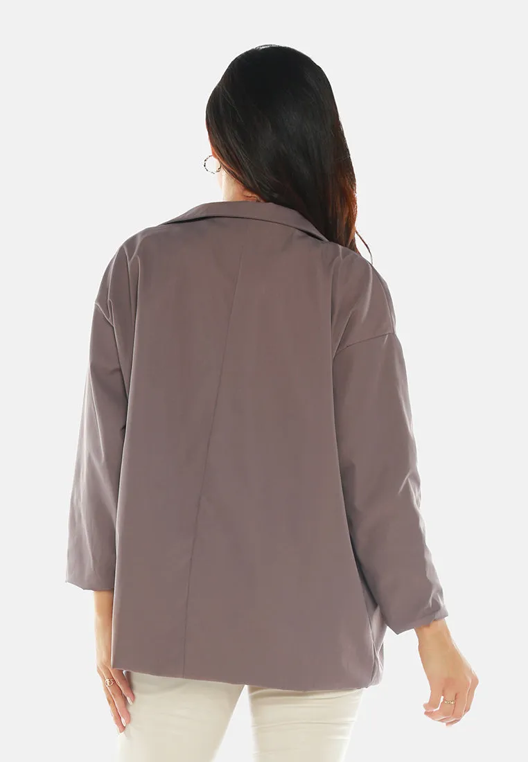 Casual Oversized Double Breasted Jacket