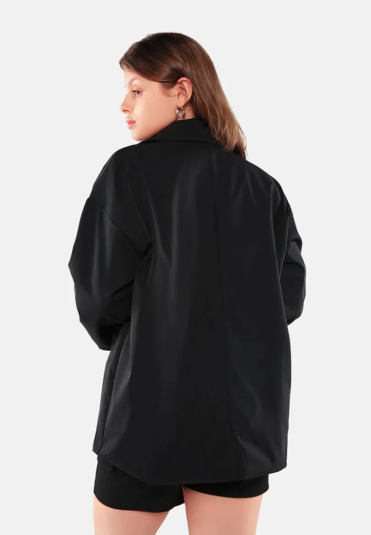 Casual Oversized Double Breasted Jacket