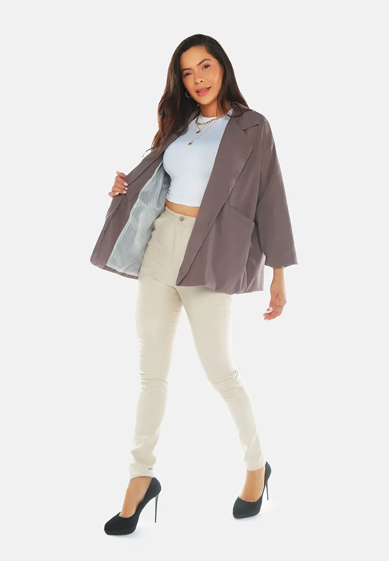 Casual Oversized Double Breasted Jacket