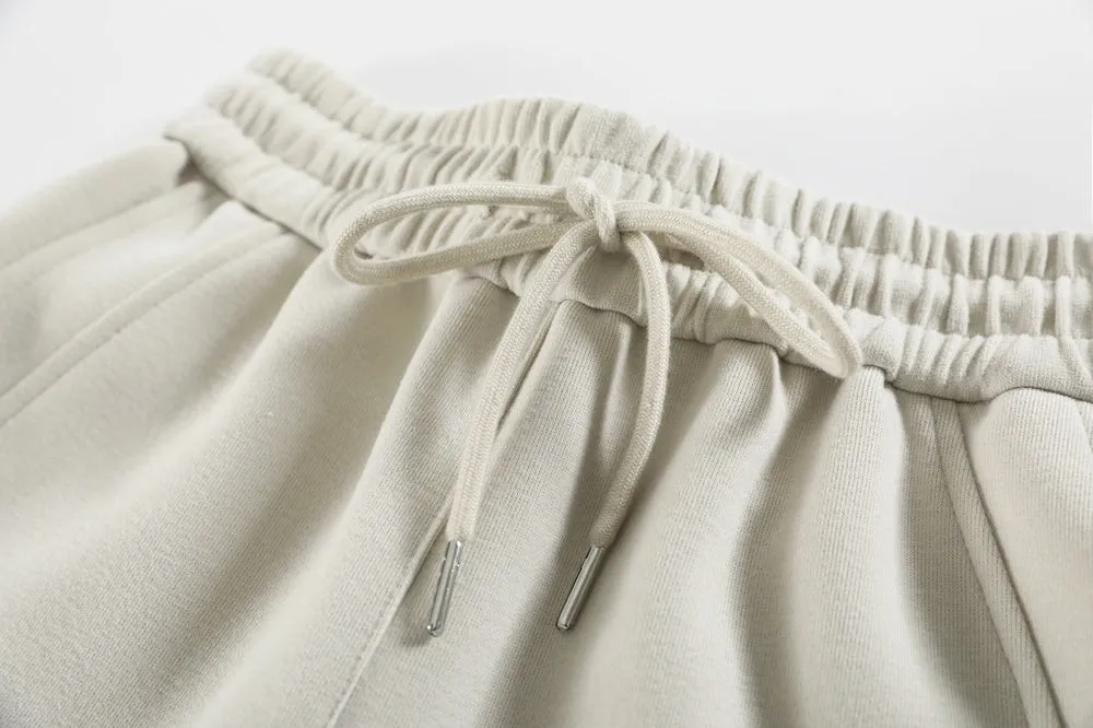 Casual Women's Wide Leg Sweatpants with Waist Drawstring