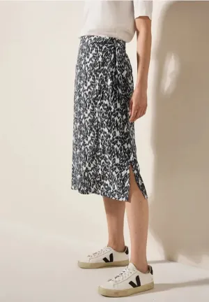 CECIL Wrap-effect midi skirt