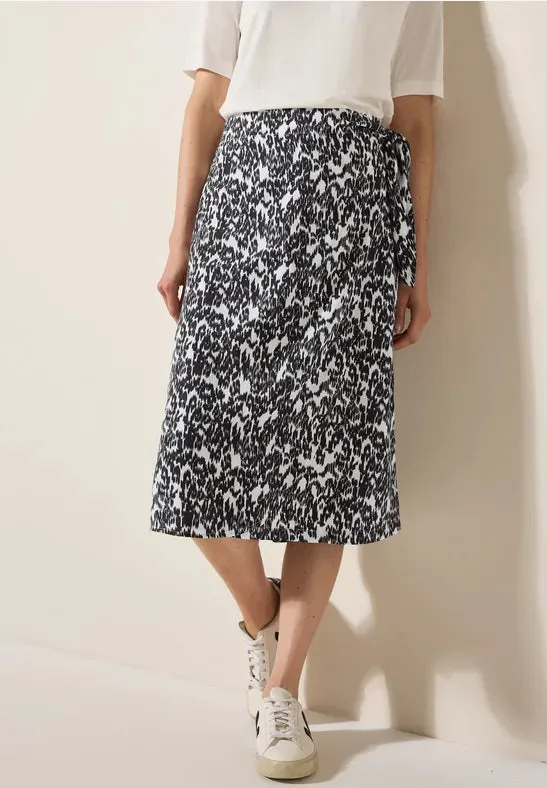 CECIL Wrap-effect midi skirt