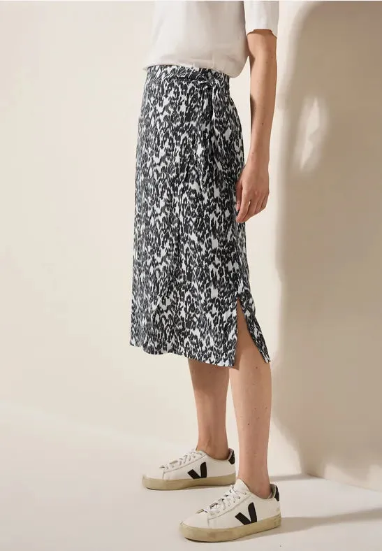CECIL Wrap-effect midi skirt