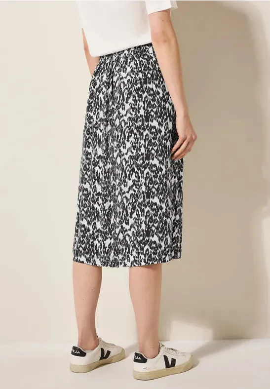 CECIL Wrap-effect midi skirt