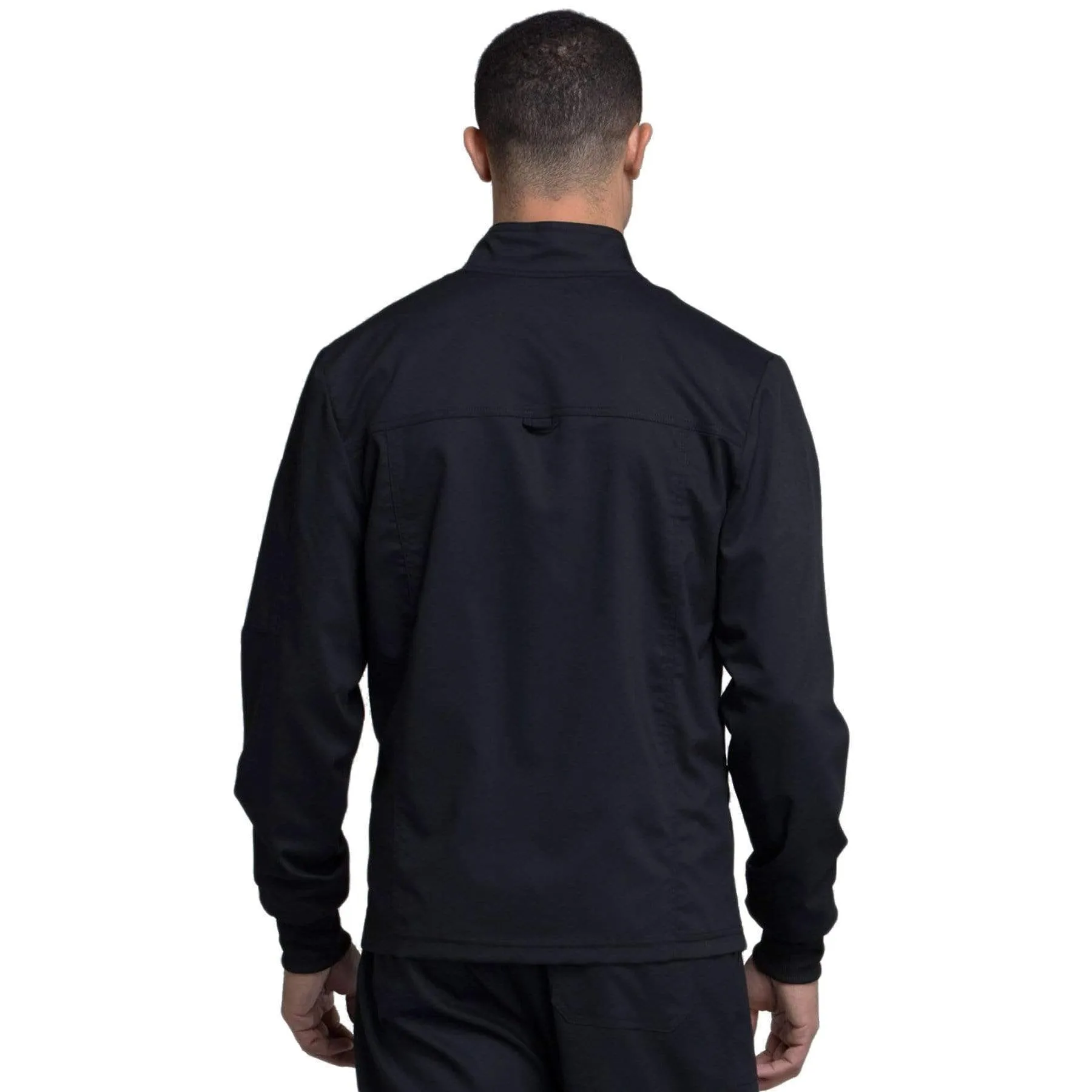 Cherokee Revolution WW320 Scrubs Jacket Mens Zip Front Black