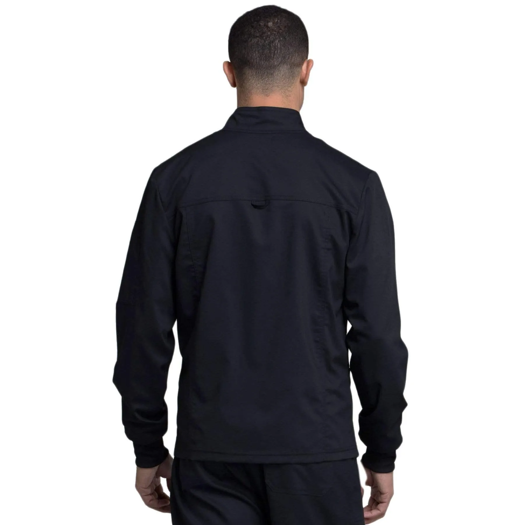 Cherokee Revolution WW320 Scrubs Jacket Mens Zip Front Black
