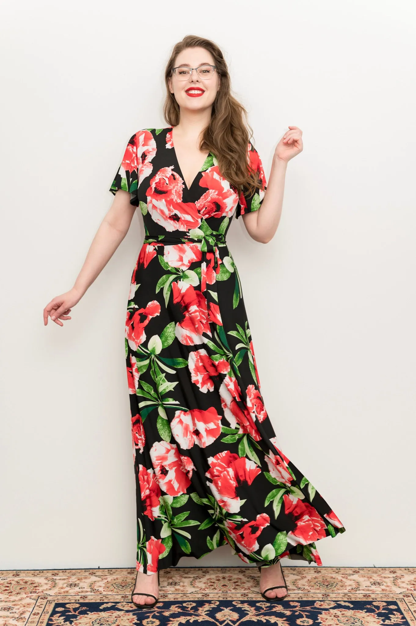 Christmas Hibiscus - Wrap Dress - Last Sizes