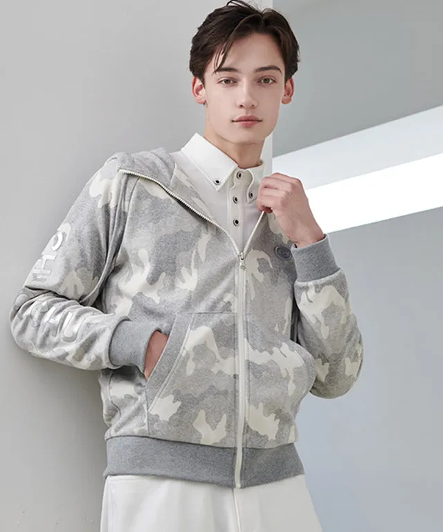 CHUCUCHU Men's Camo Hooded Zip-Up - 2 Colors