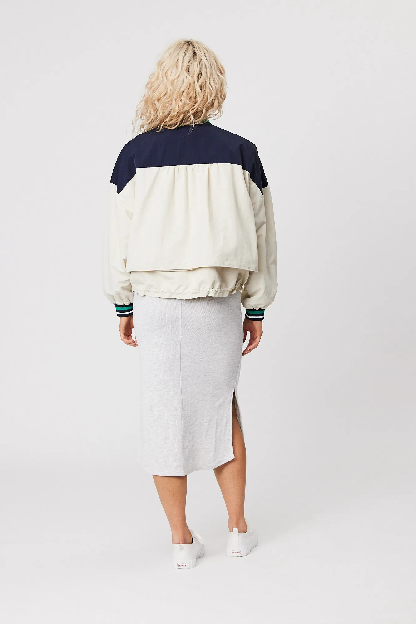 Club Baseline Jacket - Navy/Ivory