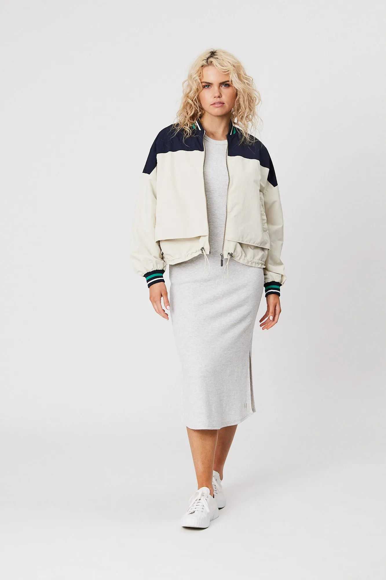 Club Baseline Jacket - Navy/Ivory