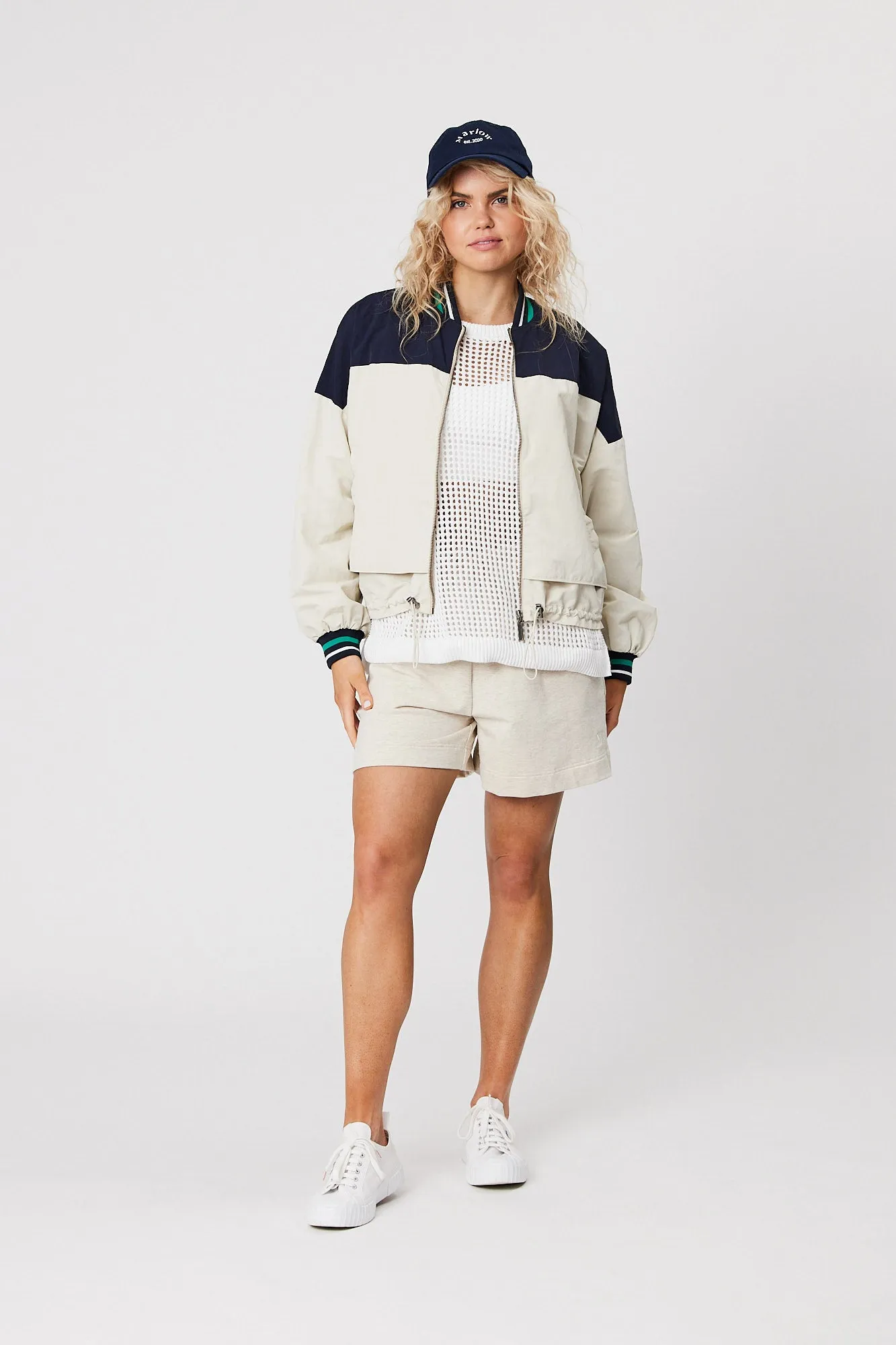 Club Baseline Jacket - Navy/Ivory