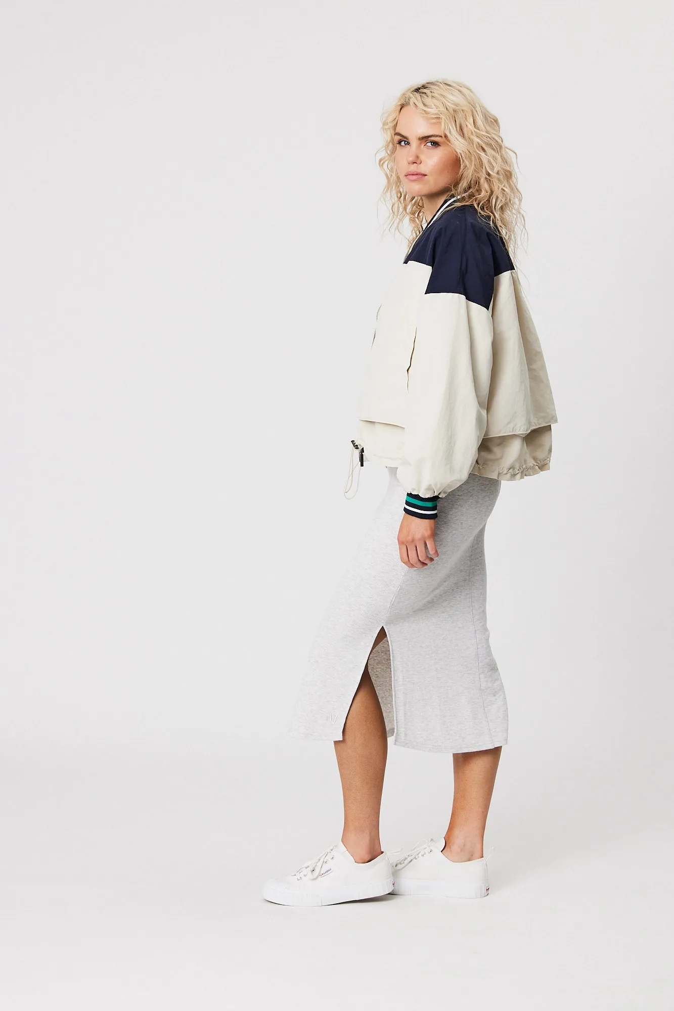Club Baseline Jacket - Navy/Ivory