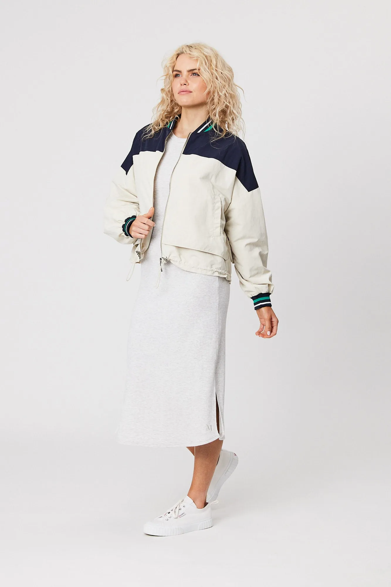 Club Baseline Jacket - Navy/Ivory