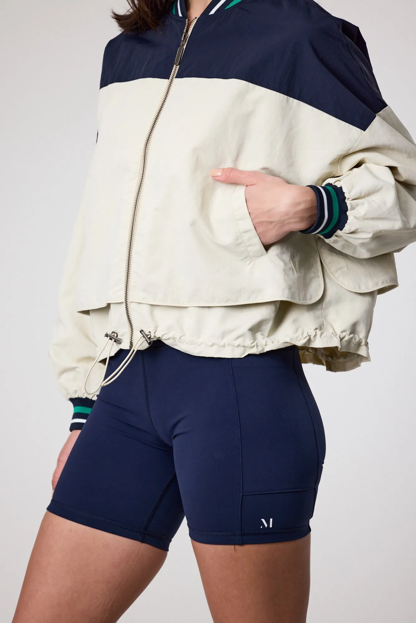 Club Baseline Jacket - Navy/Ivory