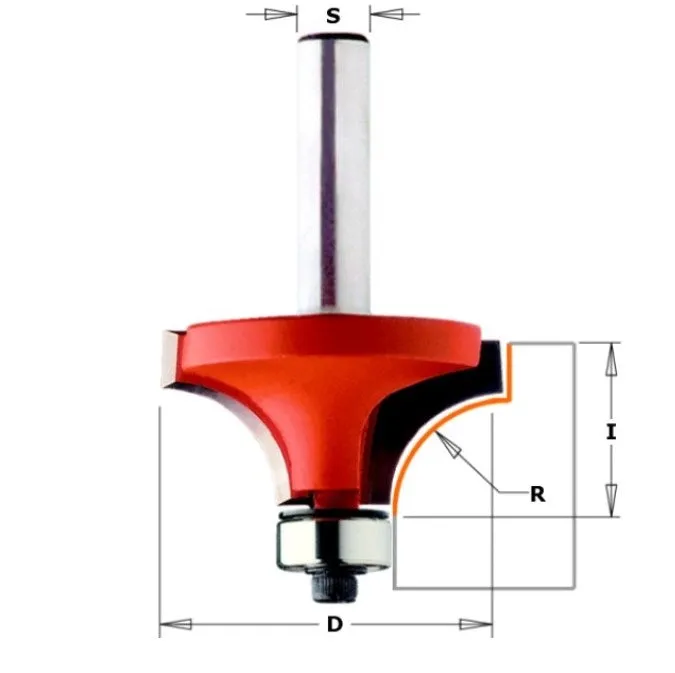CMT 838.880.11 Roundover Bit, 1/2" Radius, 1/2" Shank